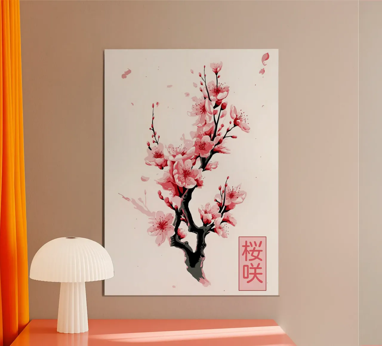 Sakura-Zweig Blumen Forex-Platte von Rebecca Clark Wyrick