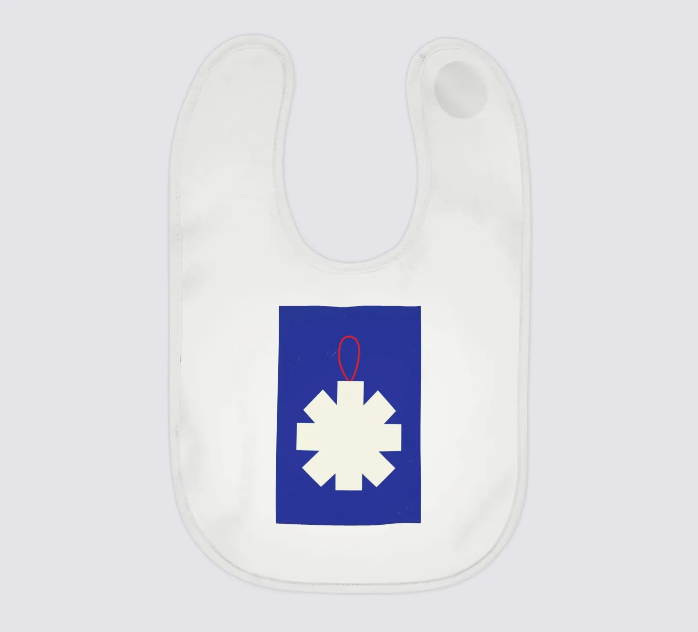 Simple Snowflake Babylätzchen von daylight design studio