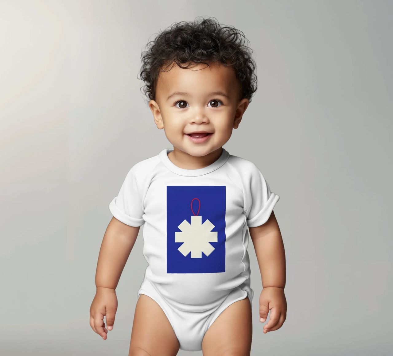Simple Snowflake body neonato maniche corte da daylight design studio