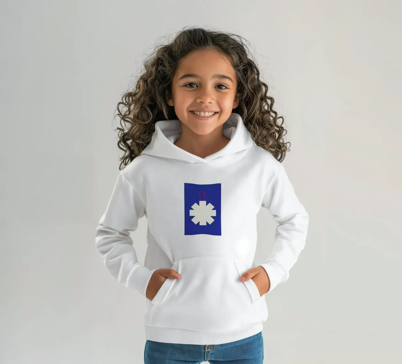 Simple Snowflake sudadera con capucha para niño de daylight design studio