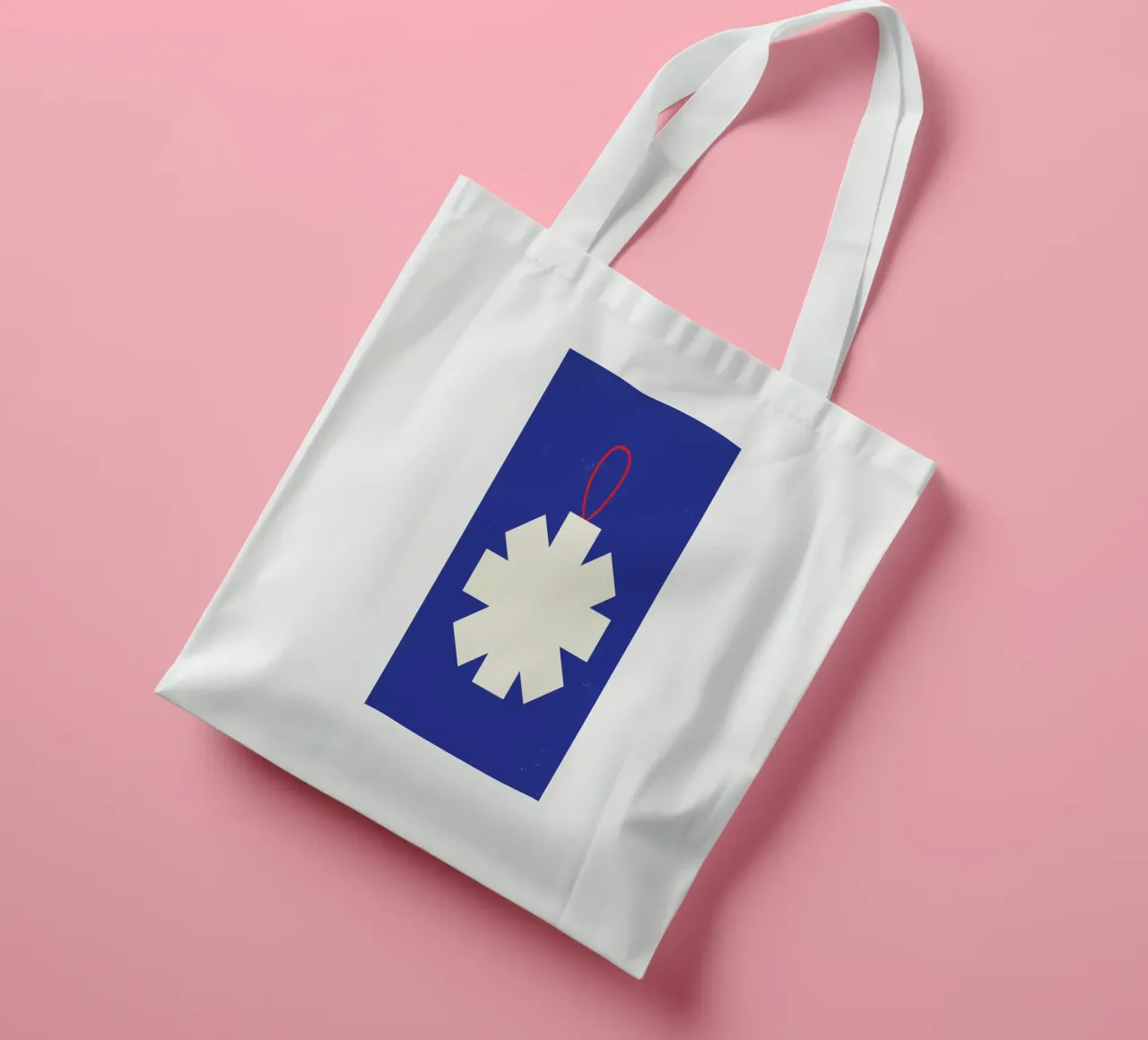Simple Snowflake borsa in juta da daylight design studio