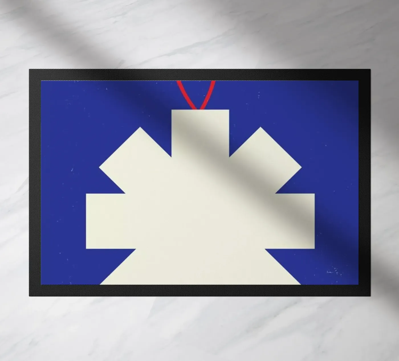 Simple Snowflake doormat by daylight design studio