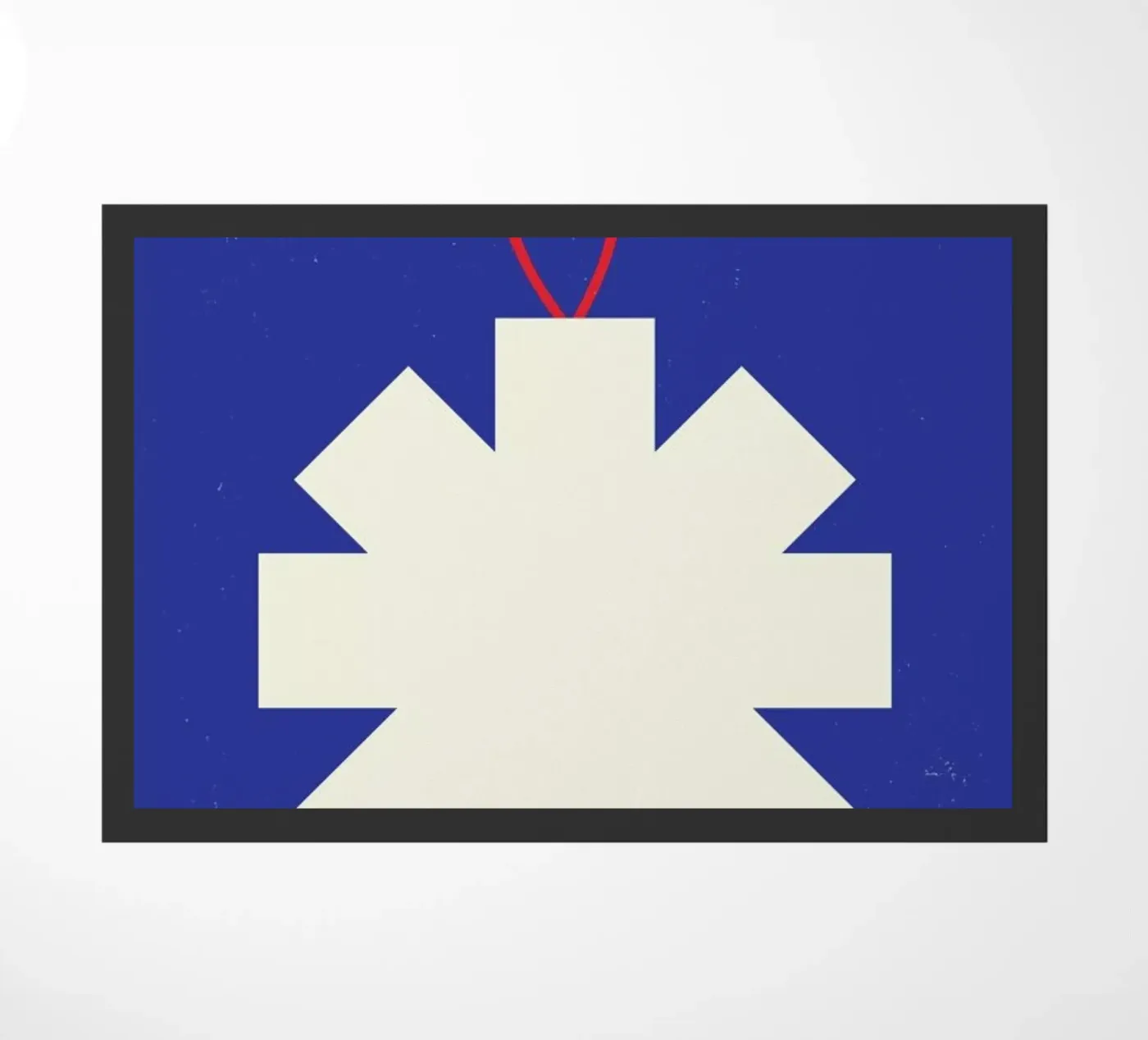 Simple Snowflake doormat by daylight design studio
