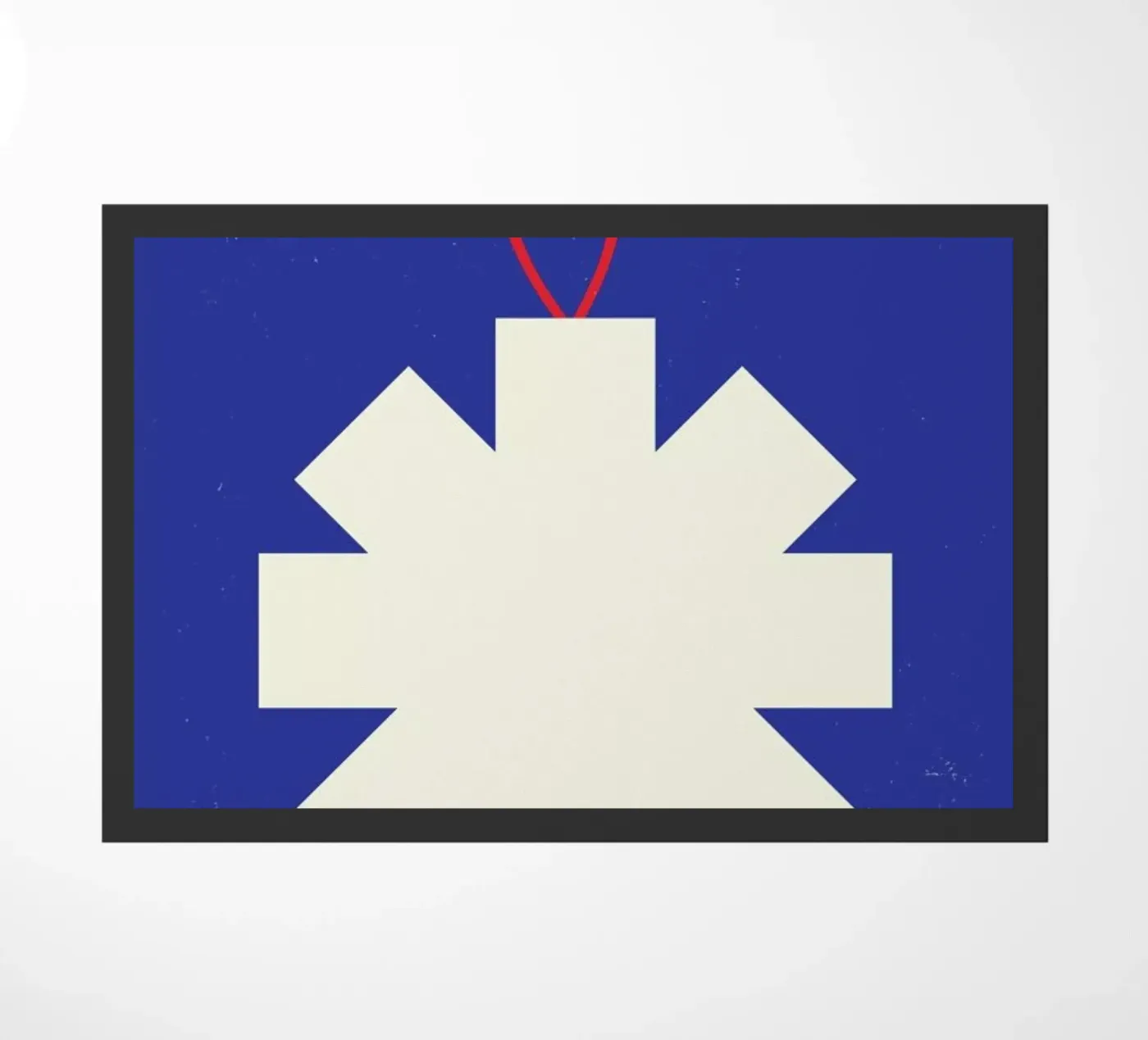 Simple Snowflake deurmat van daylight design studio