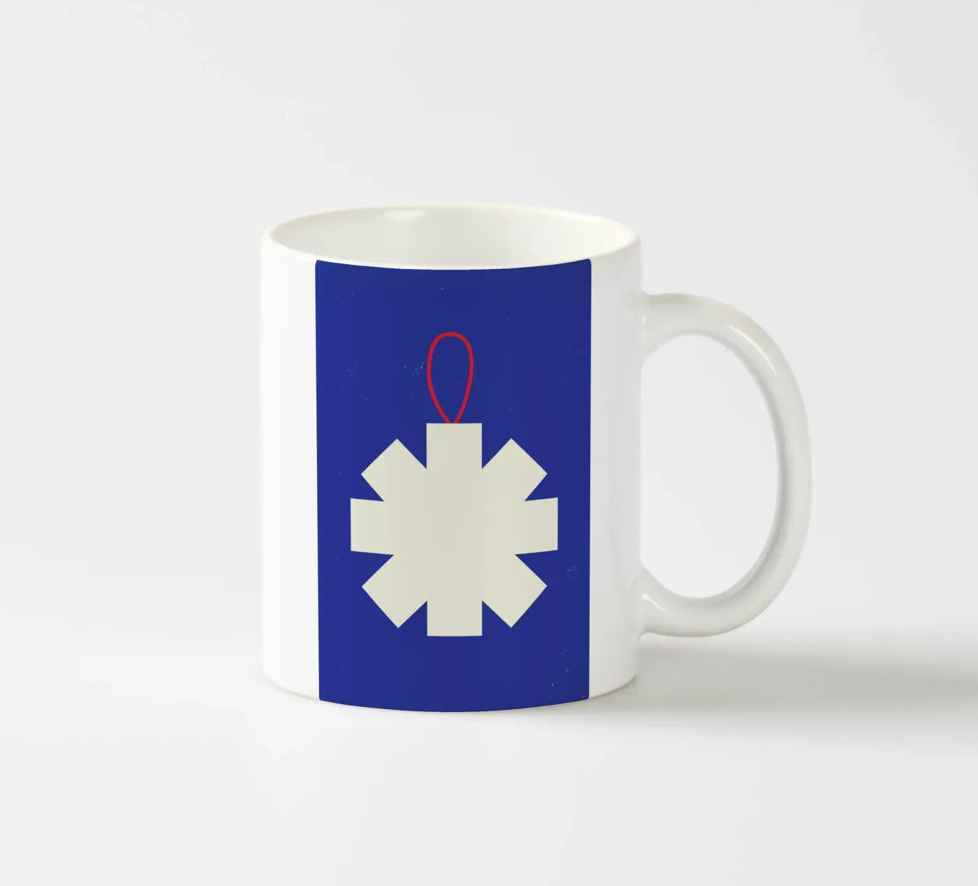Simple Snowflake ceramic mug by daylight design studio