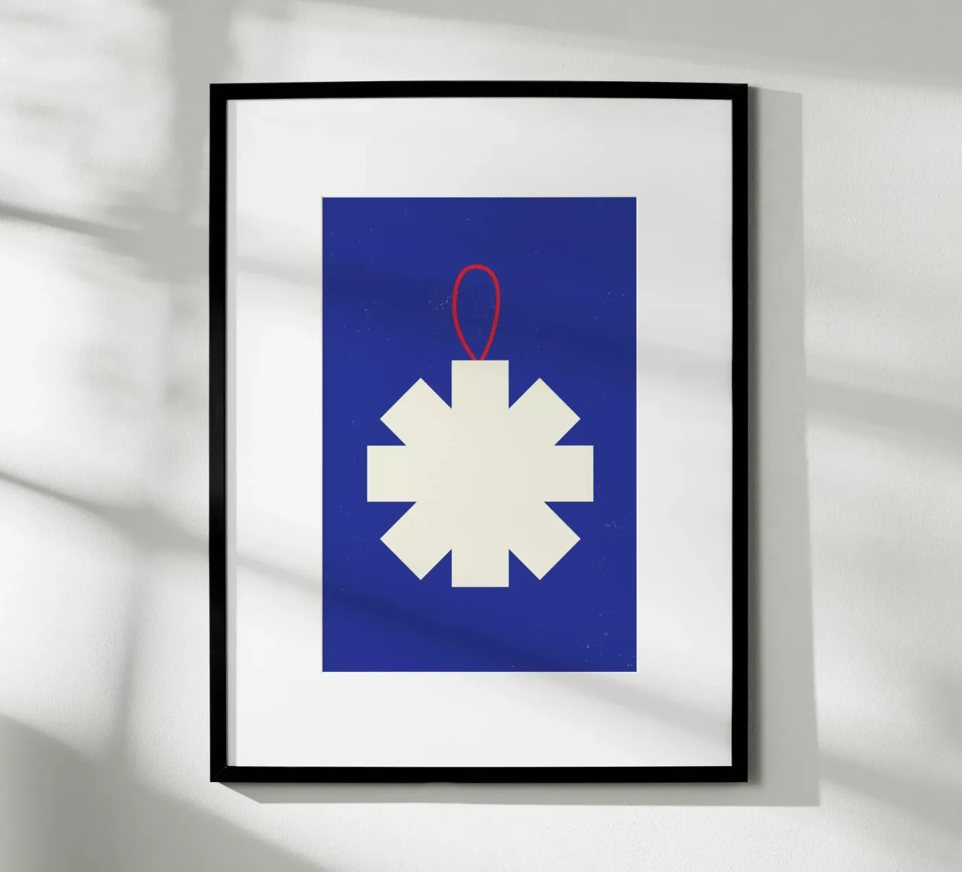 Simple Snowflake poster van daylight design studio