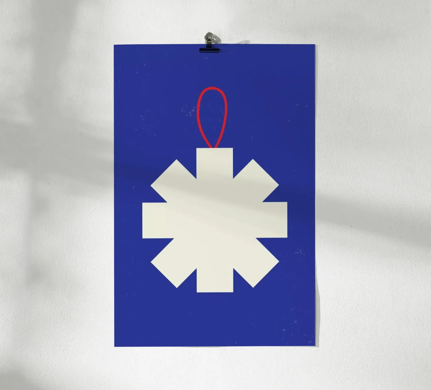 Simple Snowflake poster van daylight design studio