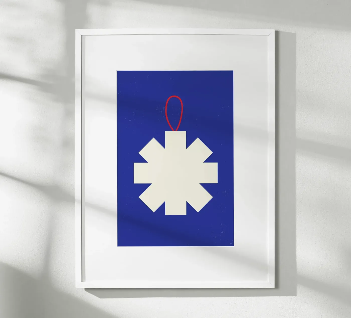 Simple Snowflake poster van daylight design studio
