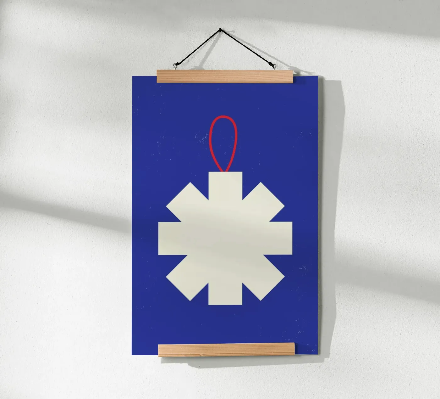 Simple Snowflake poster van daylight design studio