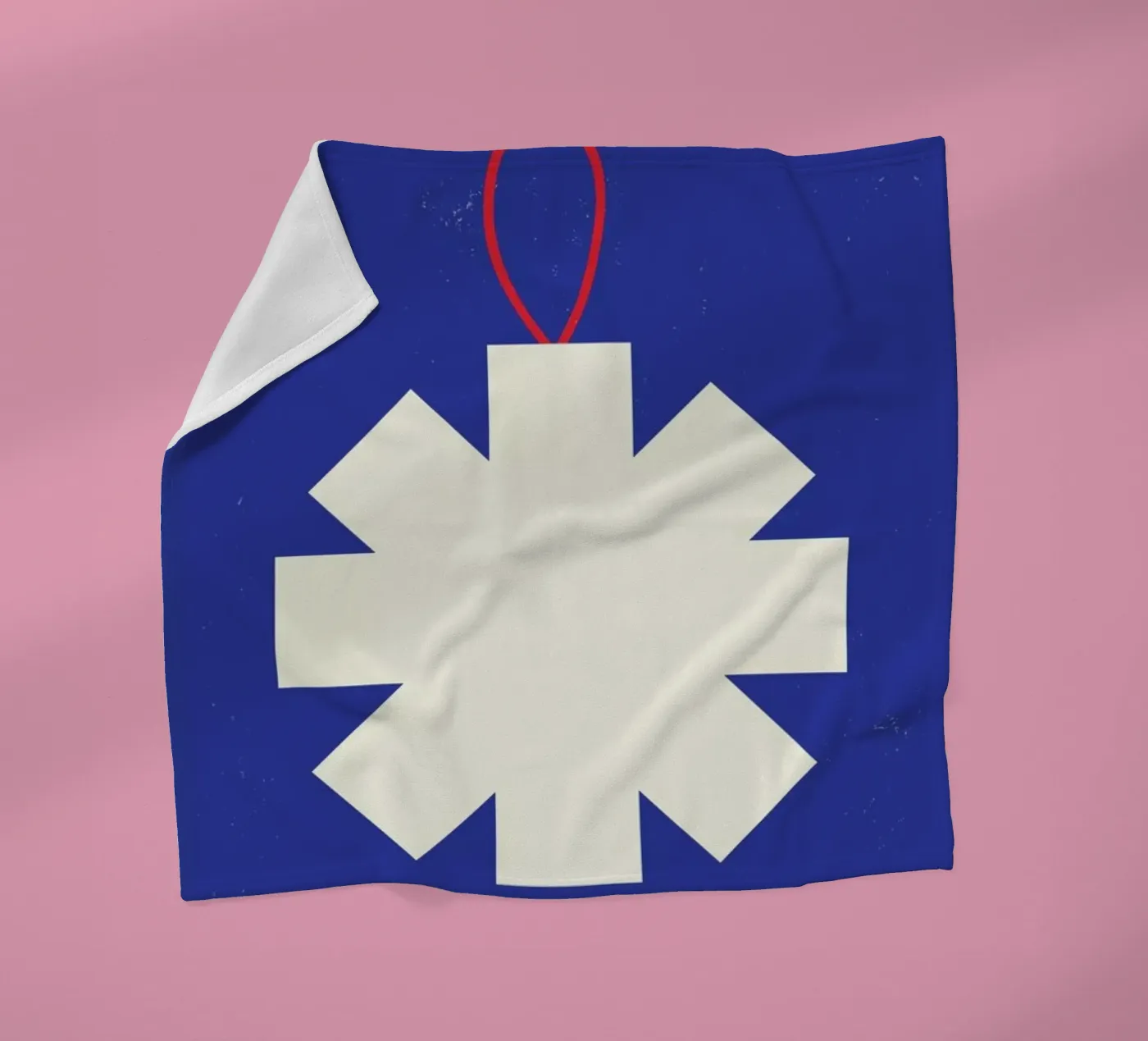 Simple Snowflake fleece blanket by daylight design studio