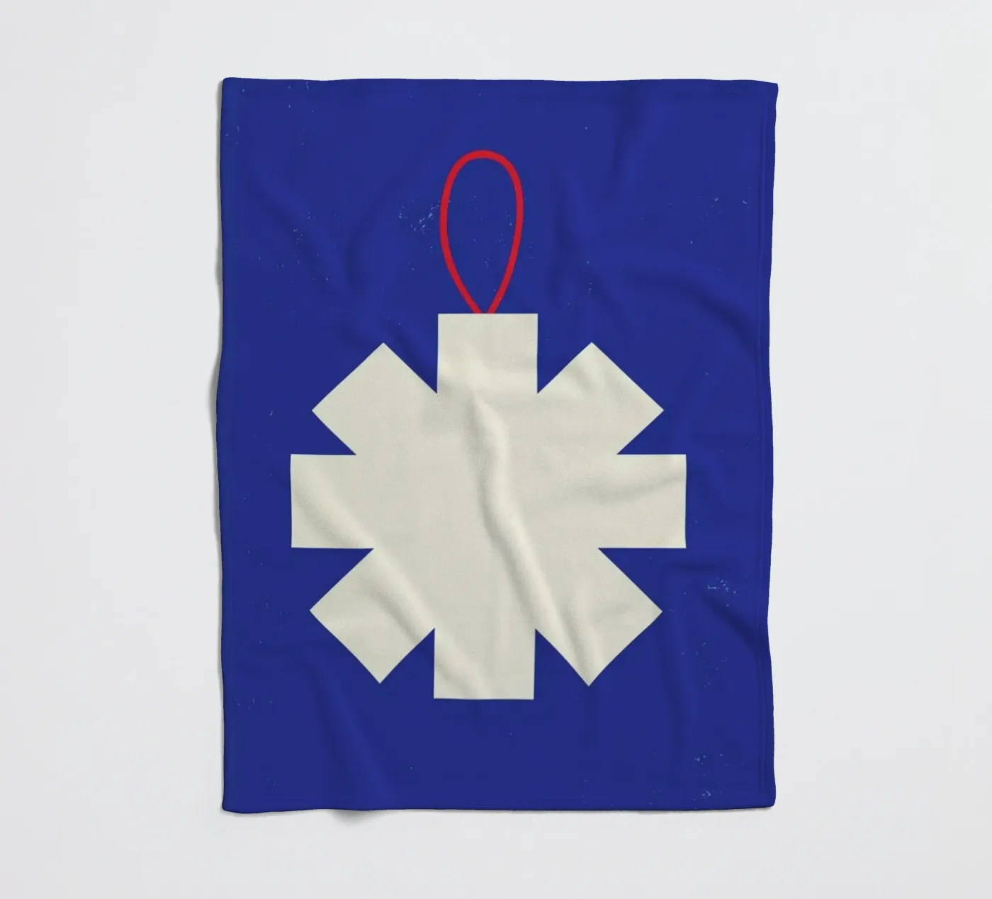 Simple Snowflake fleece blanket by daylight design studio