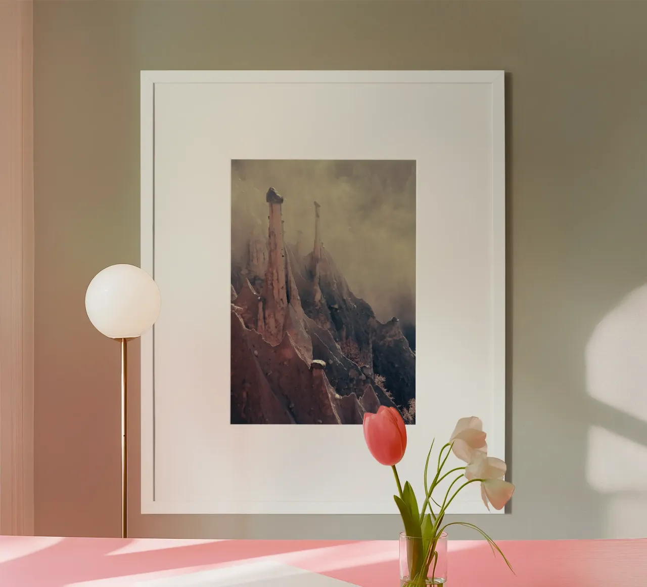 Camini delle fate poster con telaio in plastica da Moon  Bloom