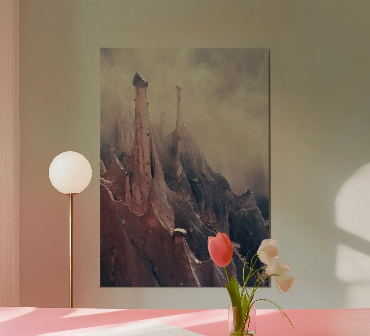 Camini delle fate poster con telaio in plastica da Moon  Bloom
