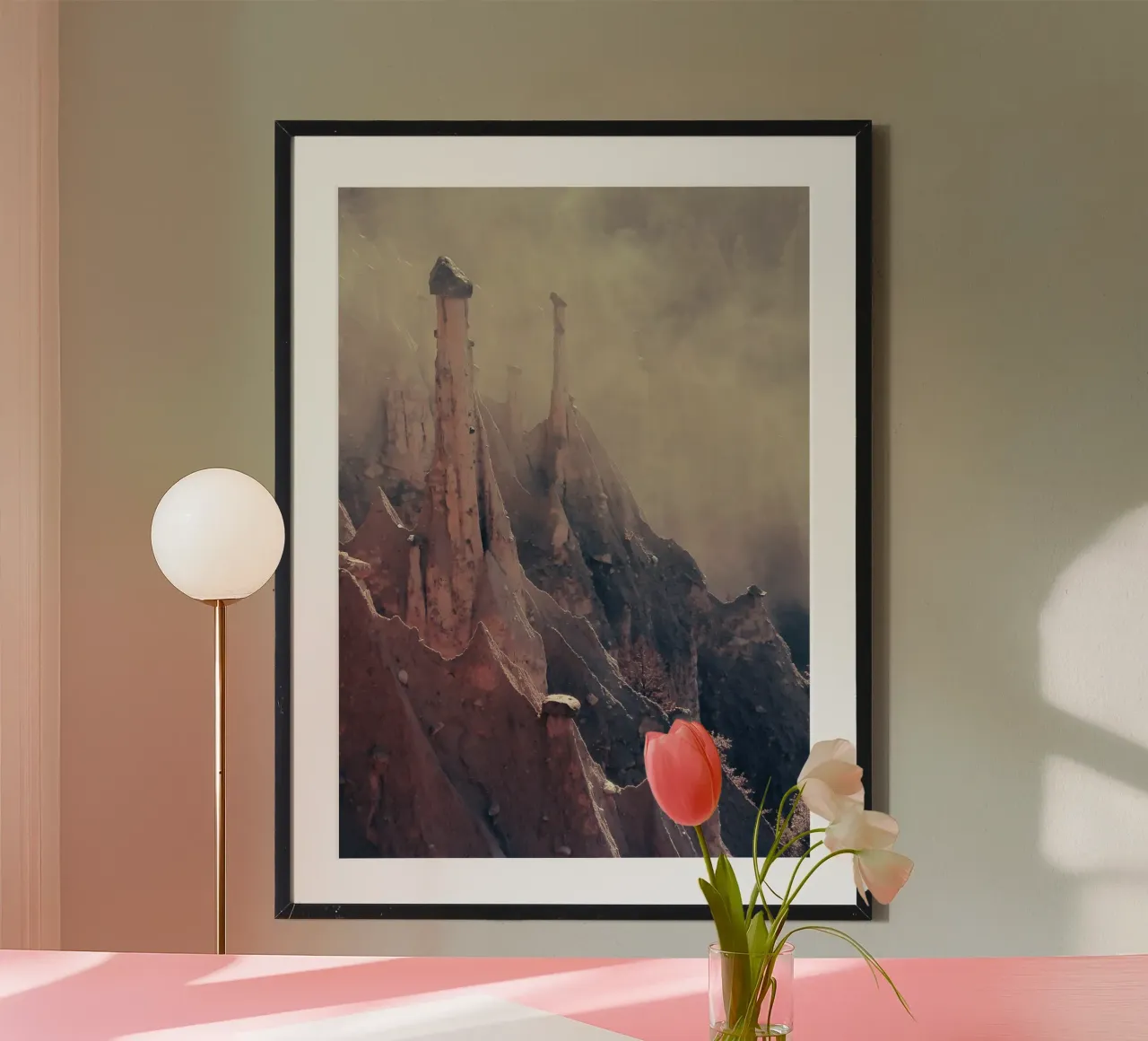 Camini delle fate poster con telaio in plastica da Moon  Bloom