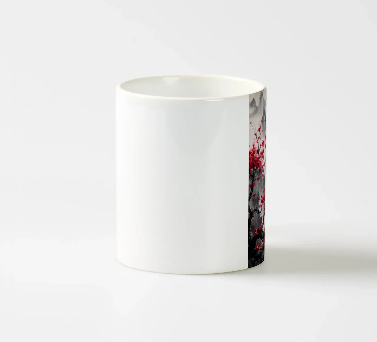 paesaggio giapponese tazza in ceramica da Rebecca Clark Wyrick