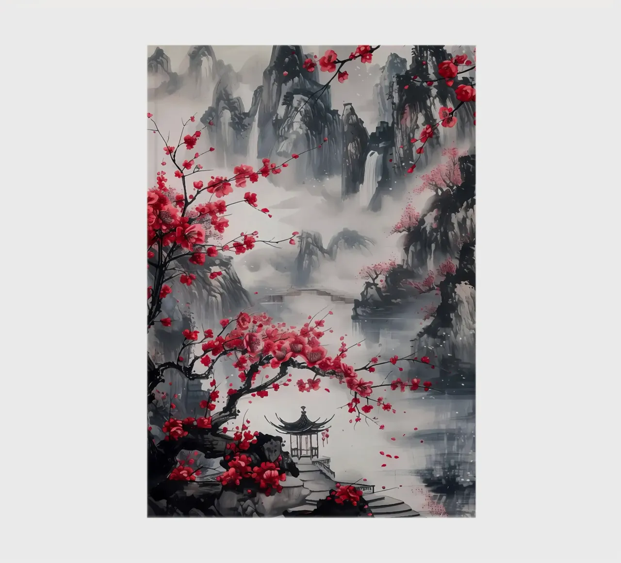 paysage japonais carnet de notes de Rebecca Clark Wyrick