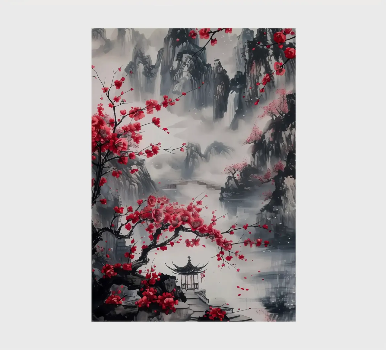 paysage japonais carnet de notes de Rebecca Clark Wyrick
