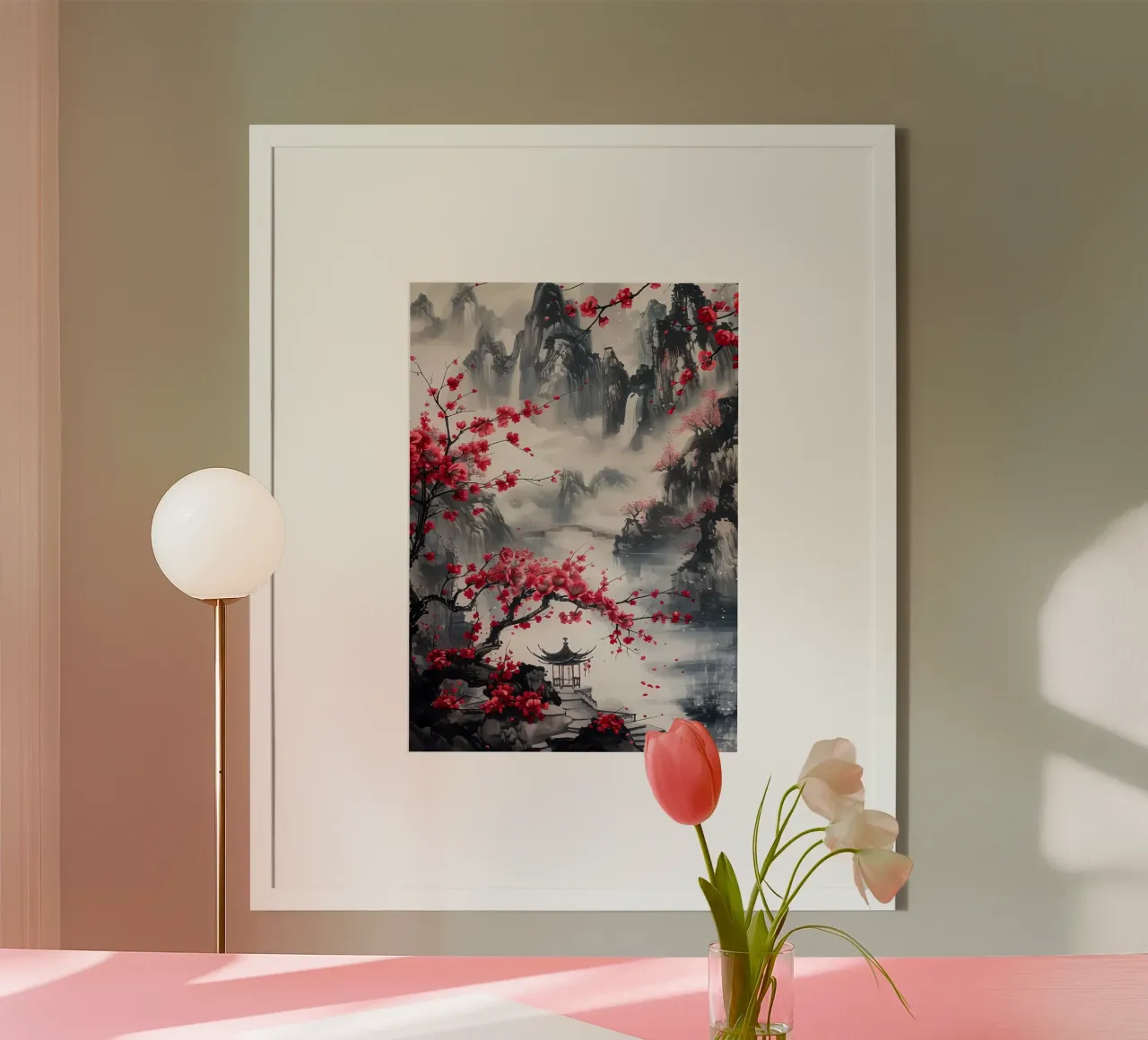 paesaggio giapponese poster da Rebecca Clark Wyrick