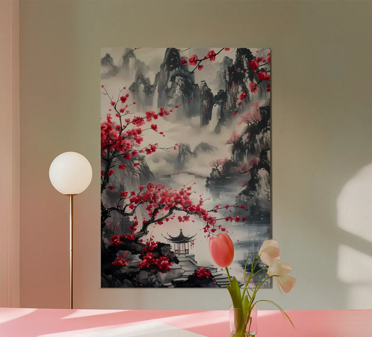 paesaggio giapponese poster da Rebecca Clark Wyrick