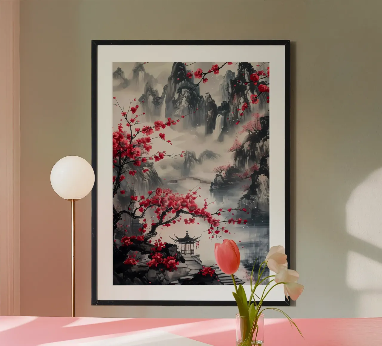 paesaggio giapponese poster da Rebecca Clark Wyrick
