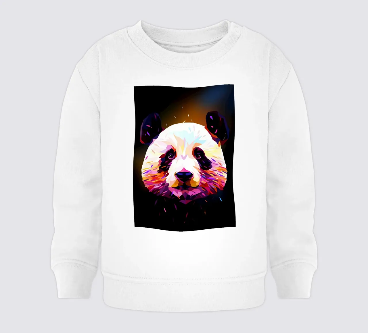 Panda Low Poly Astratto felpa neonato da James M Coyle