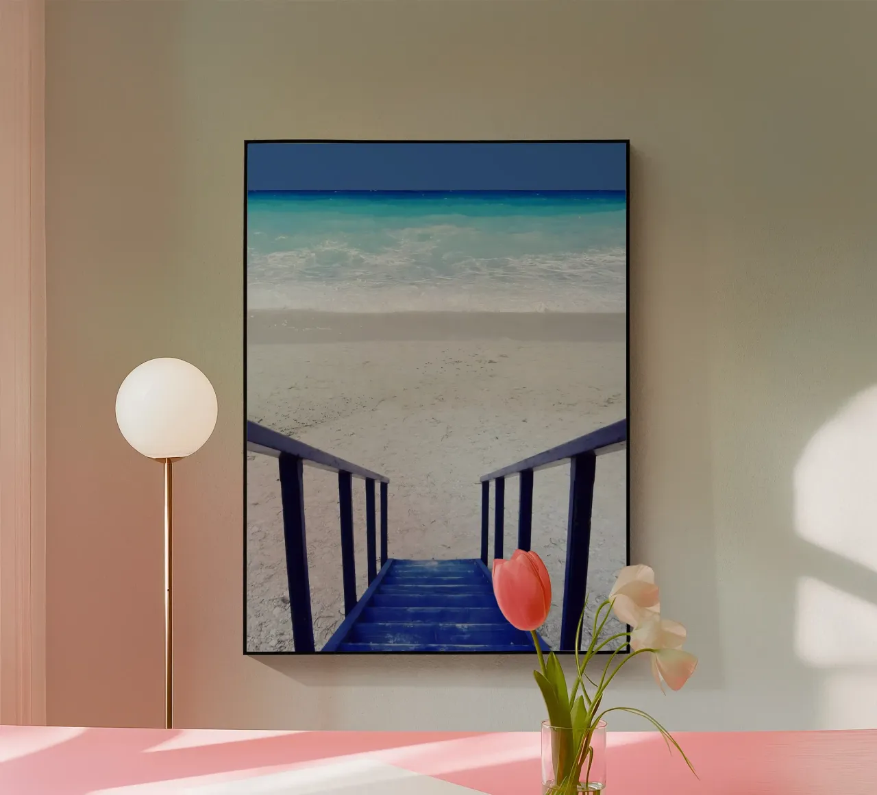 Mare blu greco plexiglass da Moon Bloom