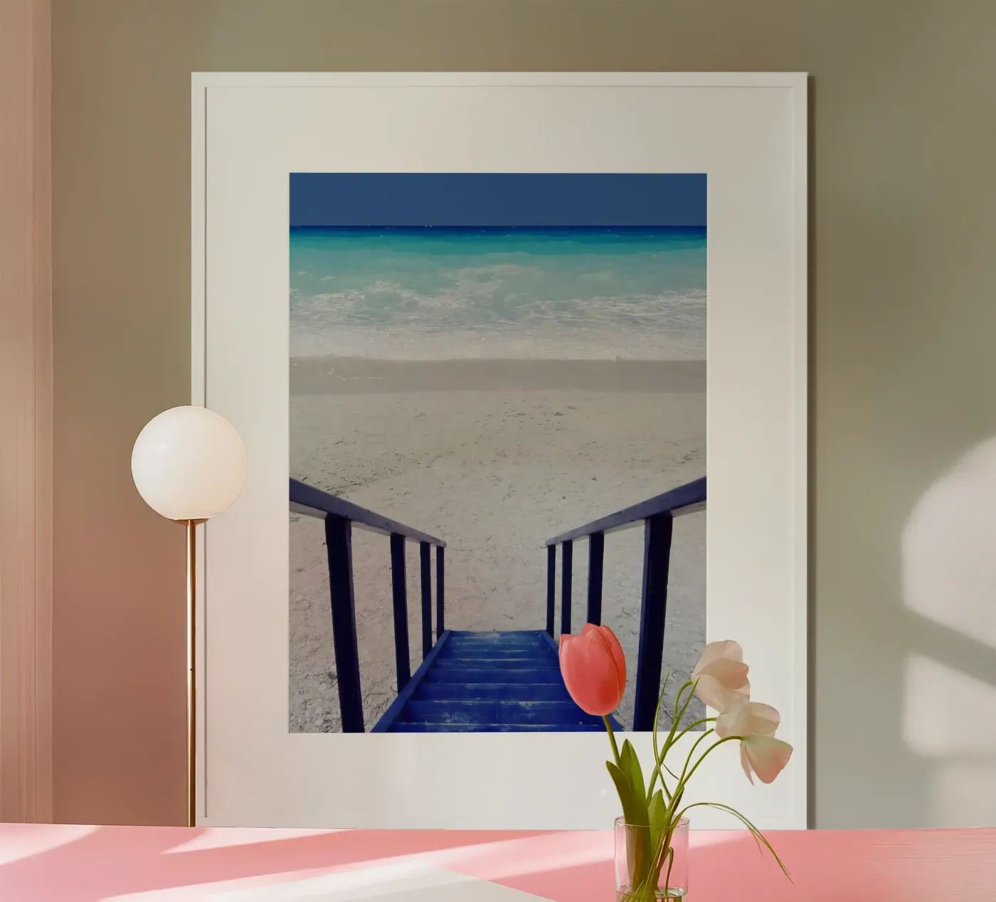 Mare blu greco poster da Moon Bloom