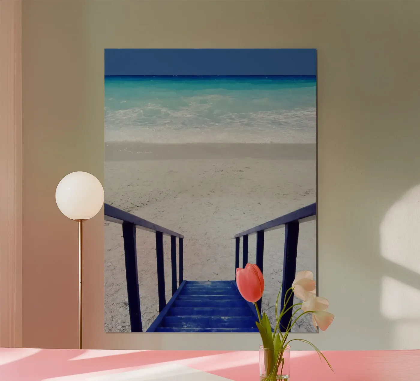 Mare blu greco poster da Moon Bloom