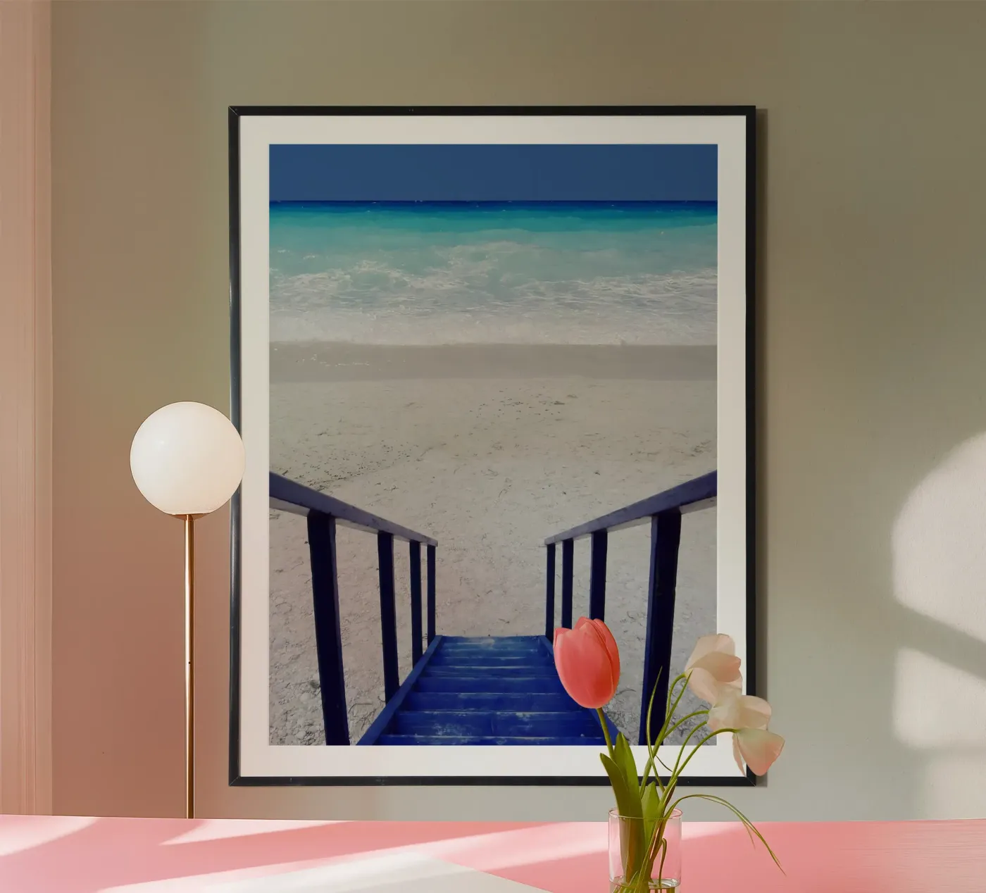 Mare blu greco poster da Moon  Bloom