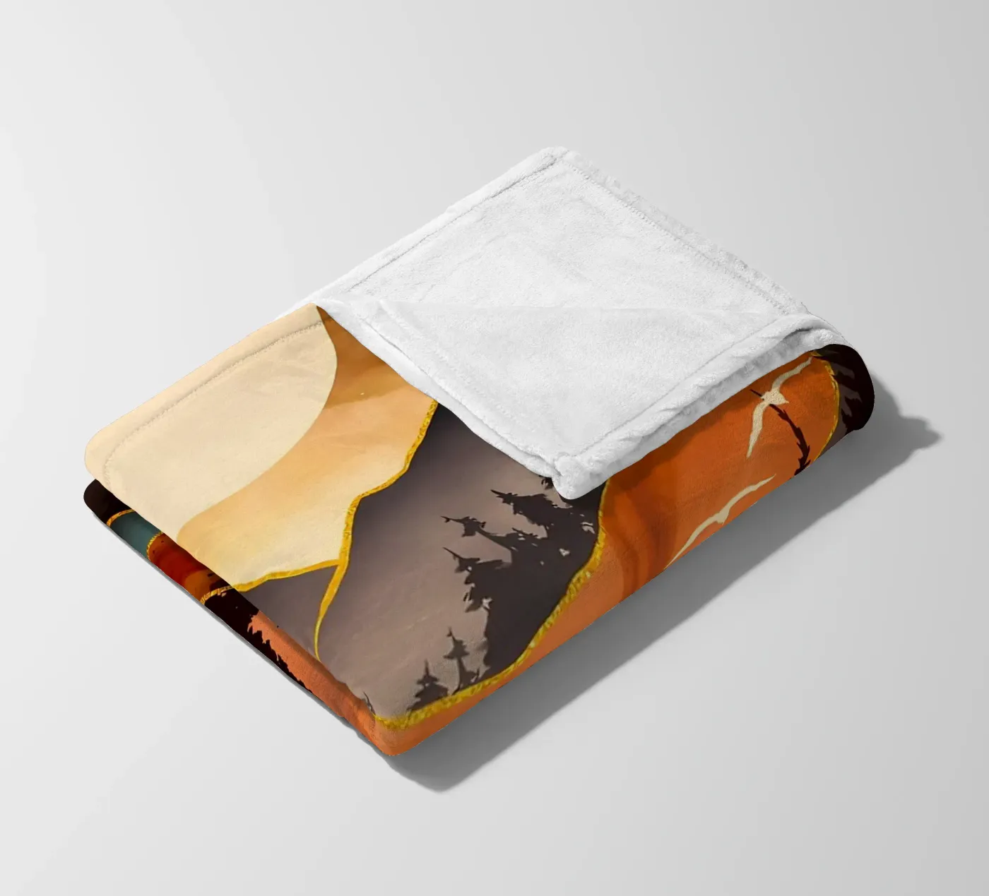 Fall Sunset coperta in pile da Albert S Jacob