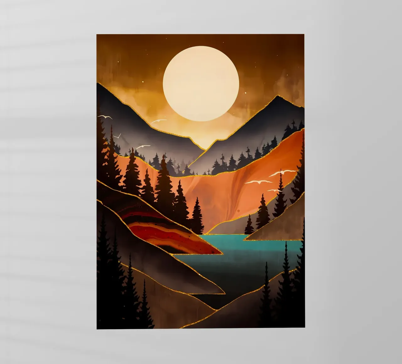 Fall Sunset pellicola backlit da Albert S Jacob