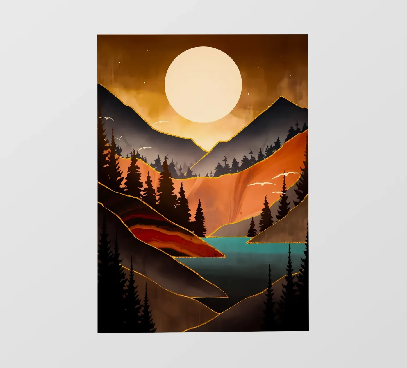 Fall Sunset photo wallpaper by Albert S Jacob