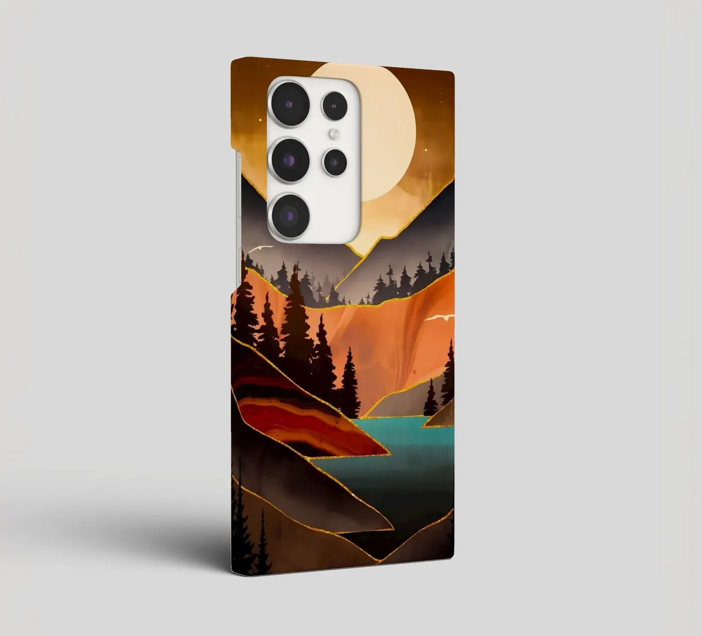 Tramonto d'autunno cover samsung da Albert S Jacob