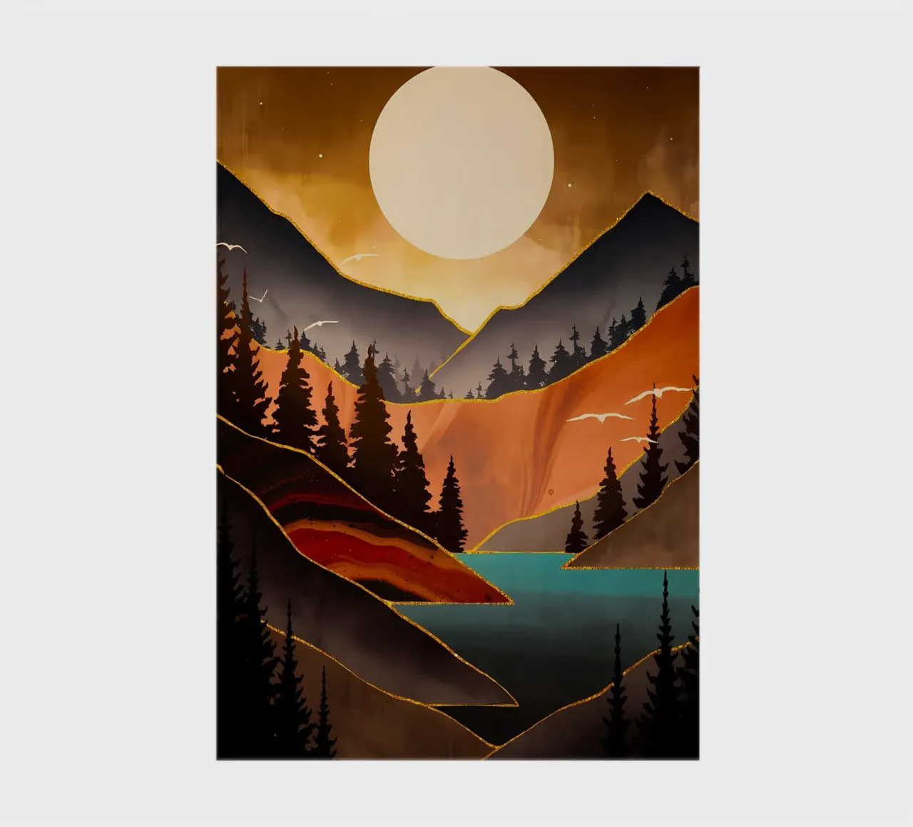 Fall Sunset notebook by Albert S Jacob
