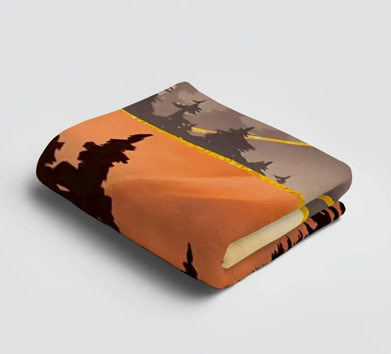 Fall Sunset towel by Albert S Jacob