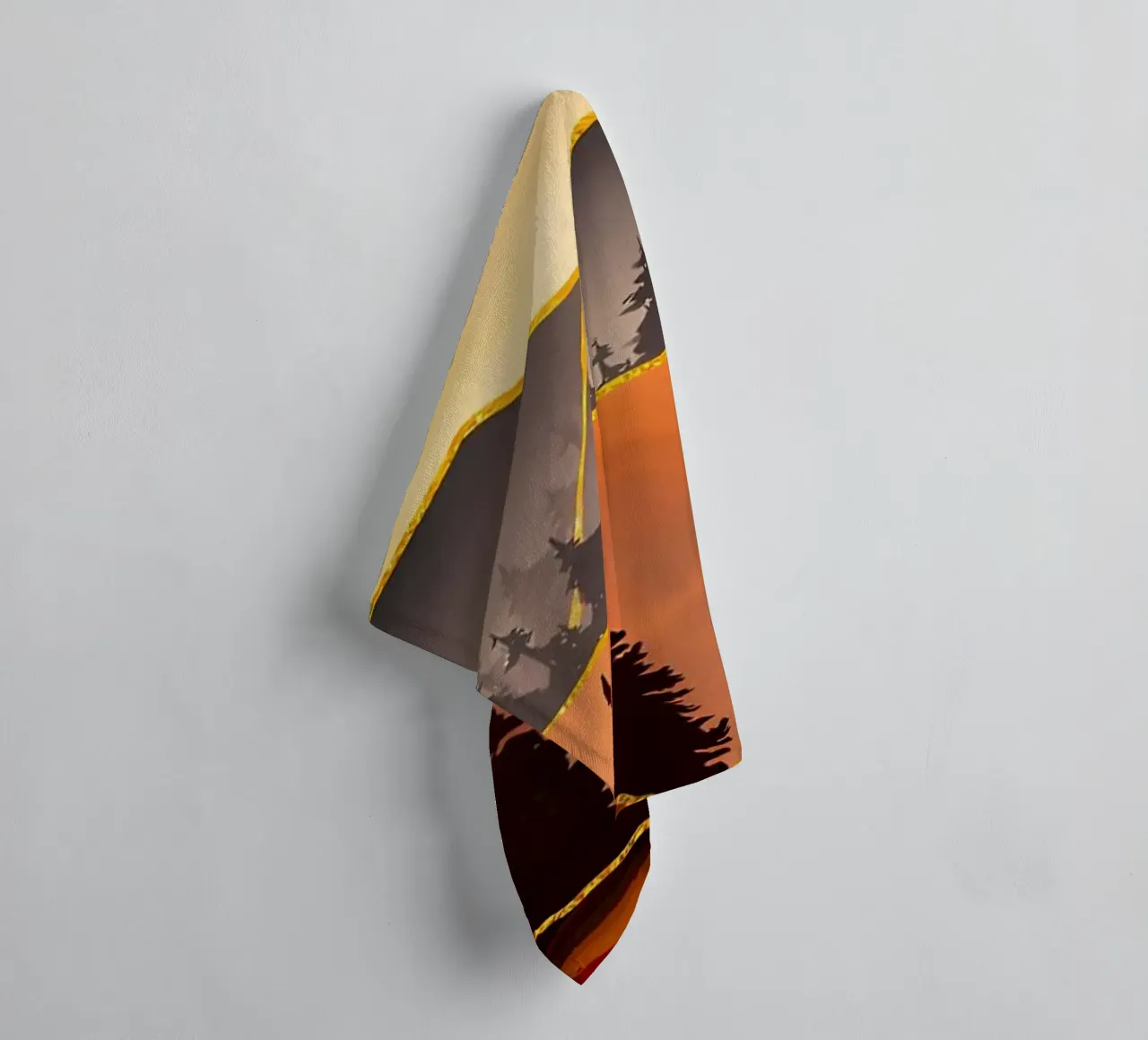 Fall Sunset towel by Albert S Jacob