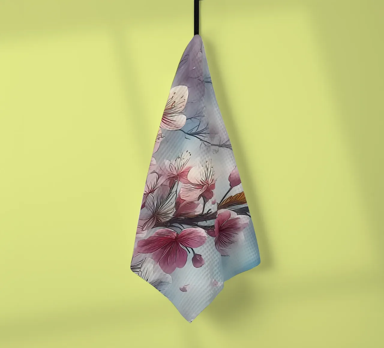 Blooming Sakura branches canovaccio da cucina da Rebecca Clark Wyrick