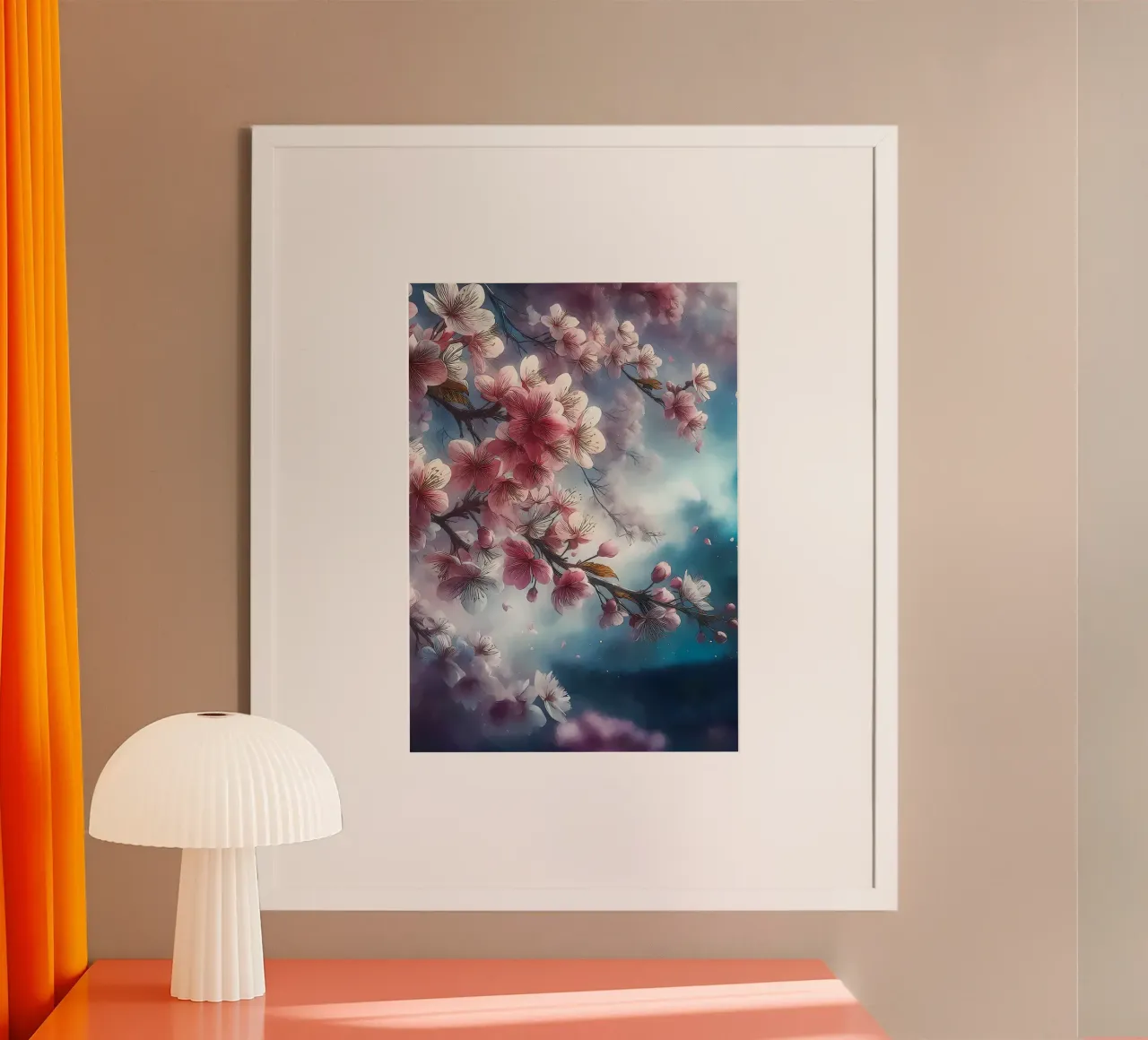 Blooming Sakura branches carta hahnemühle da Rebecca Clark Wyrick