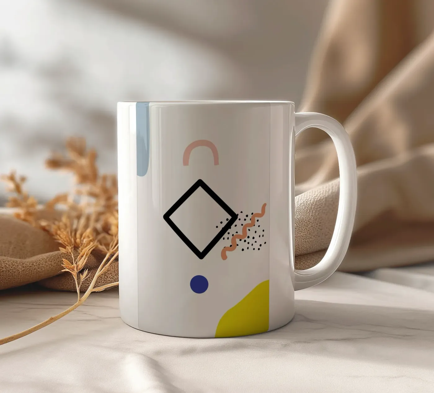 Diamond ceramic mug by Studio One
