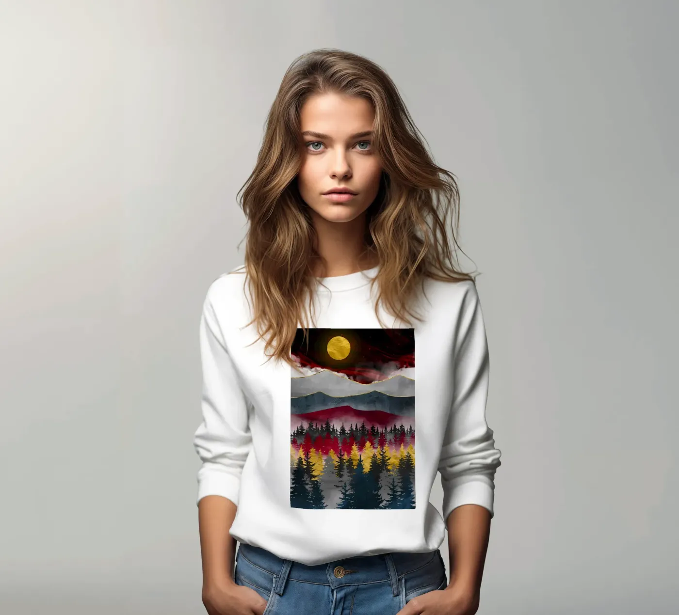 Pine Forest felpa da Albert S Jacob