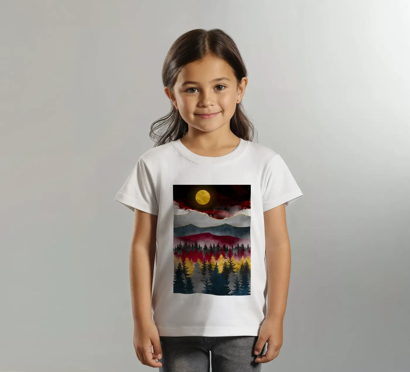 Pine Forest kinder t-shirt van Albert S Jacob