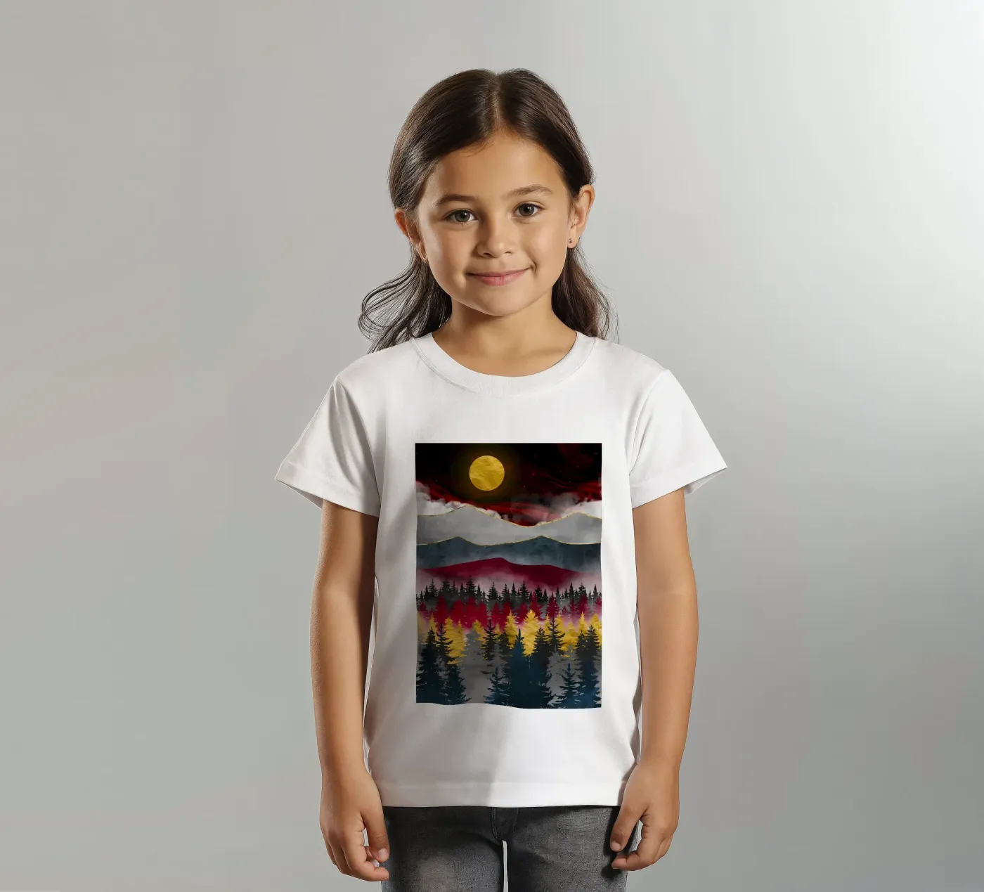 Pine Forest kinder t-shirt van Albert S Jacob