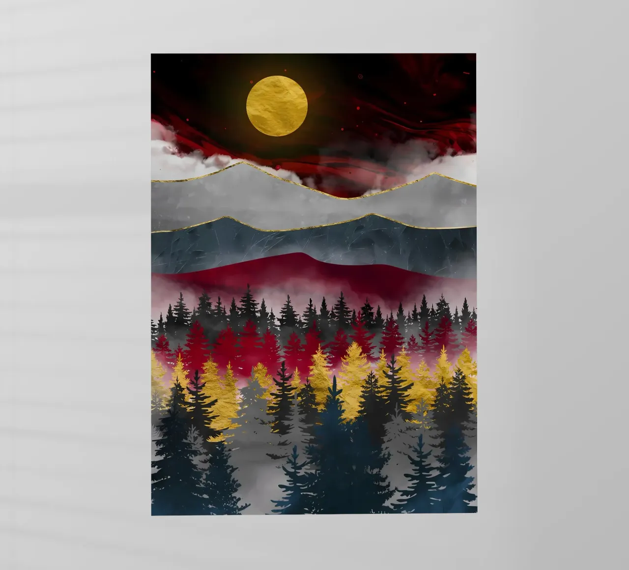 Pineta pellicola backlit da Albert S Jacob