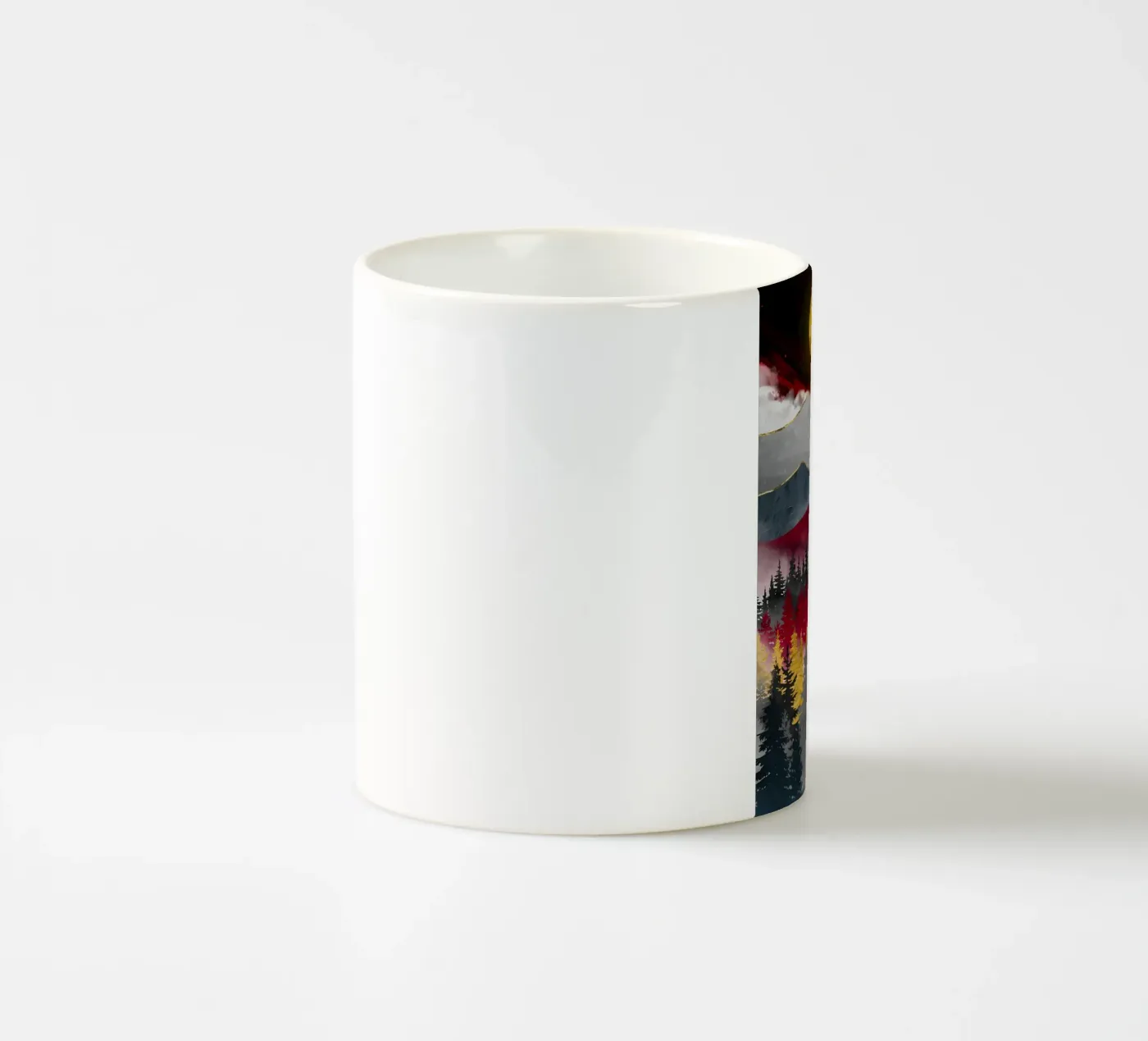 Pine Forest ceramic mug by Albert S Jacob