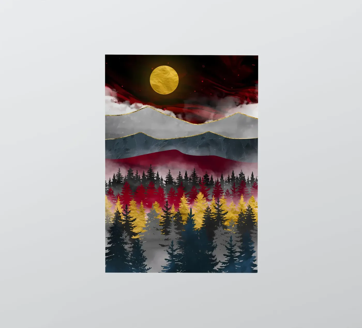 Pine Forest sticker by Albert S Jacob