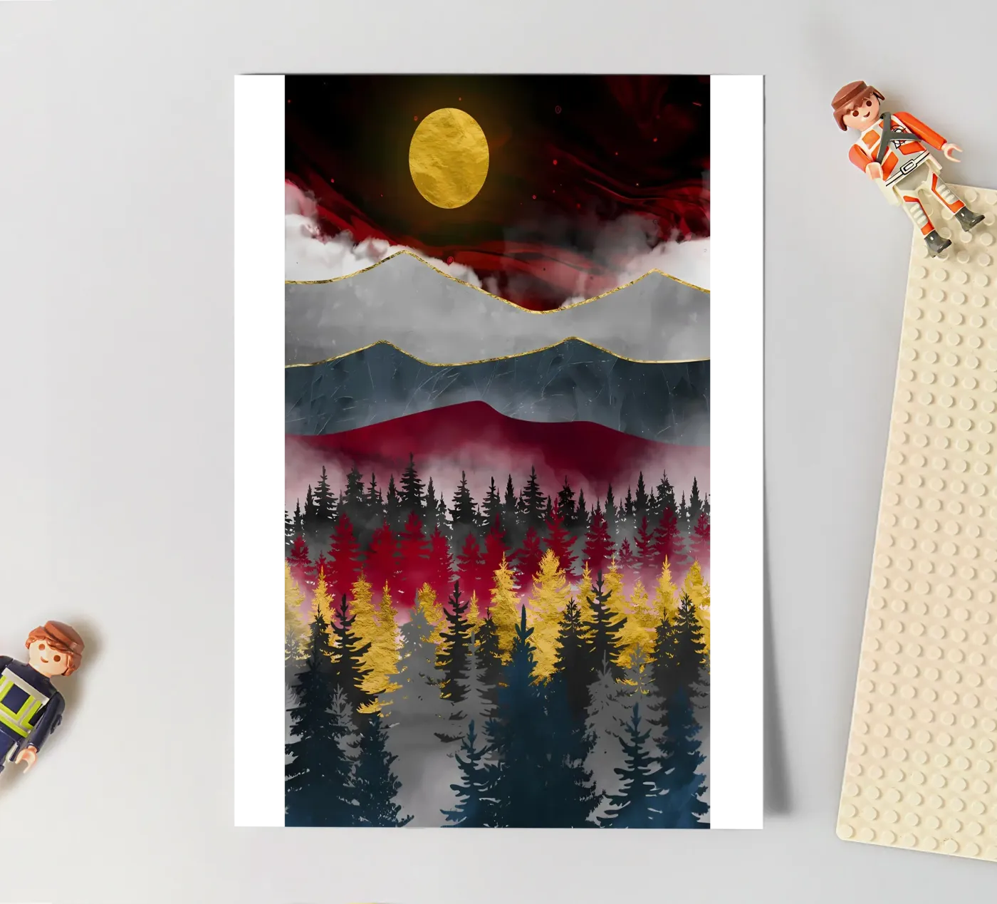 Pine Forest sticker sheet by Albert S Jacob