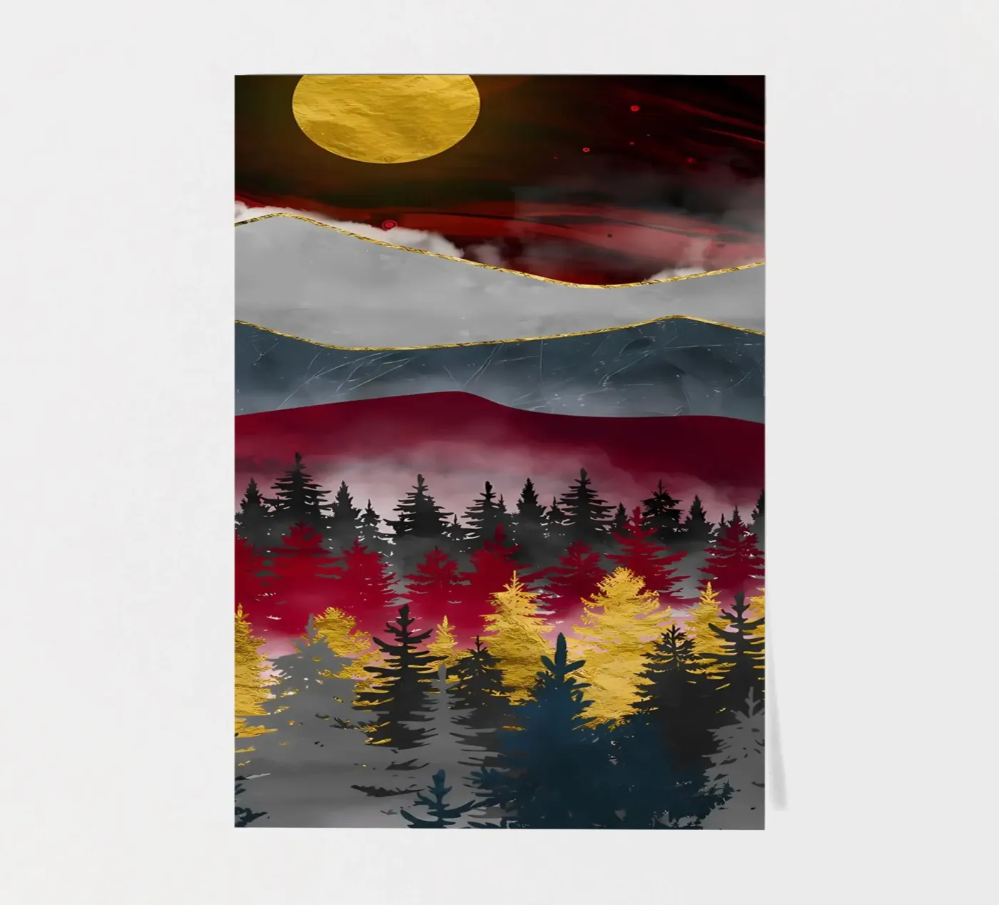 Pine Forest sticker sheet by Albert S Jacob