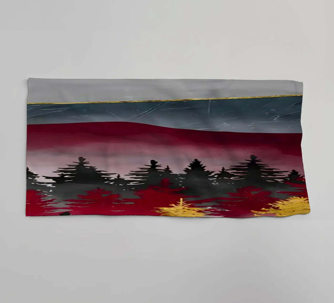 Pine Forest towel by Albert S Jacob