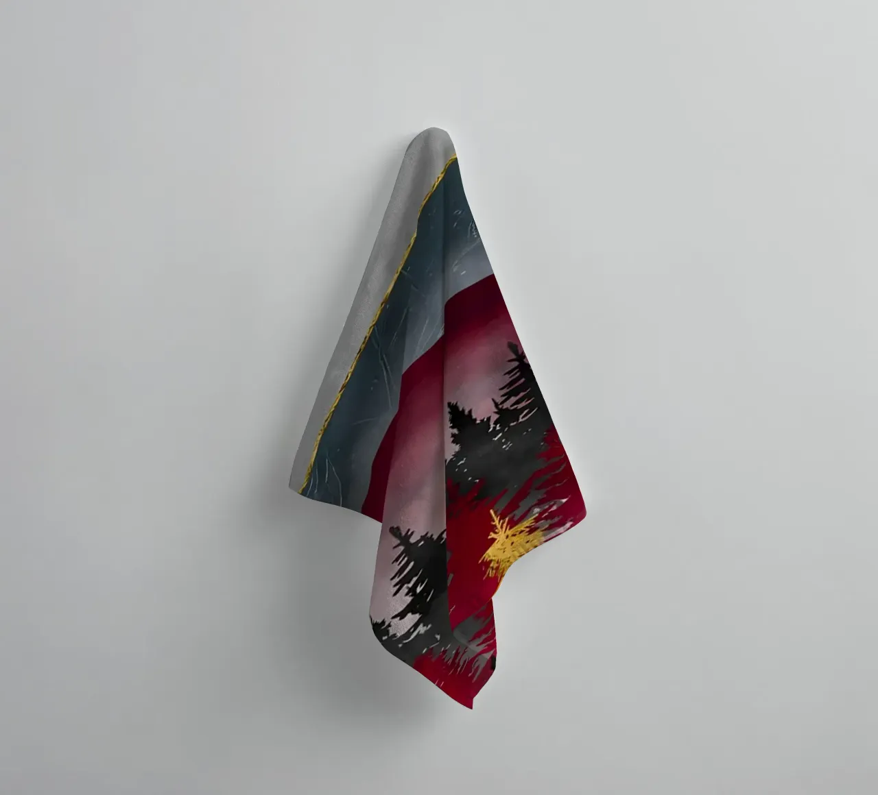 Pine Forest towel by Albert S Jacob