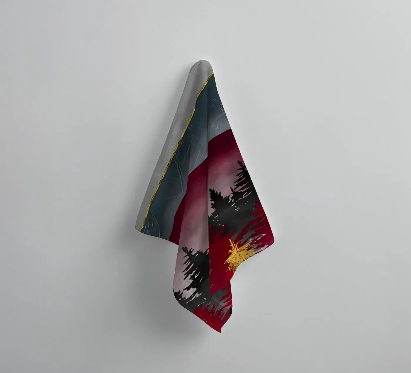 Pine Forest towel by Albert S Jacob